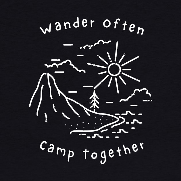 Camping Buddies - Wander Often, Camp Together by Double E Design